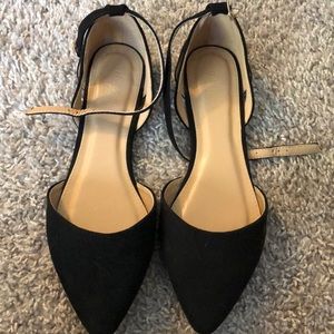 Black pointed flats - never worn.